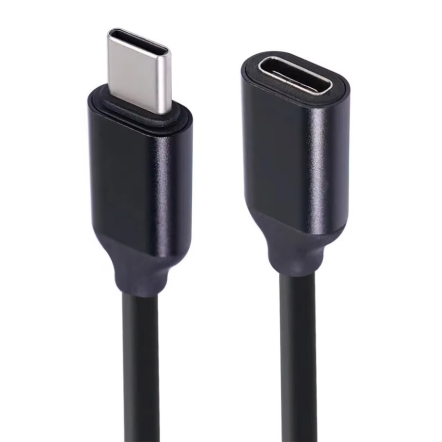 USB-C verlengkabel 1 meter zwart